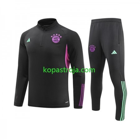 Bayern München Tränings Sweatshirtställ Svart 2023/24
